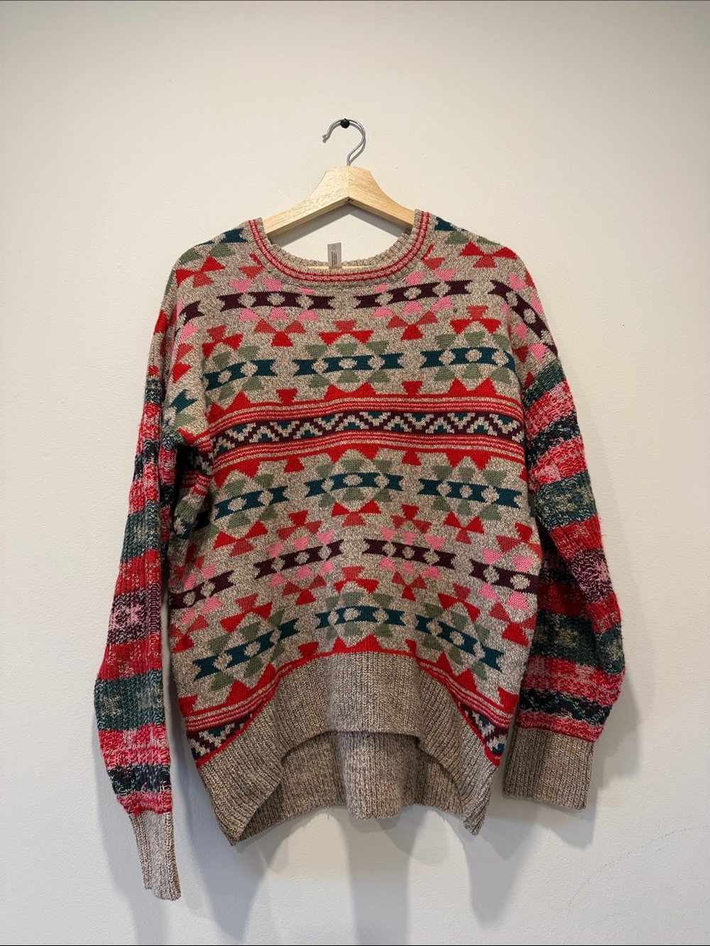 Aeropostale Wool Crewneck Sweater in Multicolor